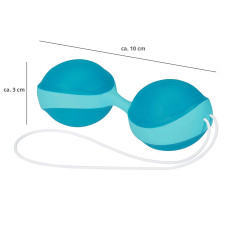 Вагинальные шарики Amor Gym Balls зеленый/светлозеленый