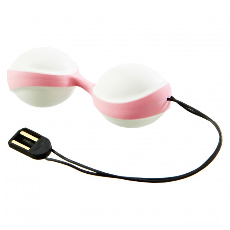 Вагинальные шарики Amor Vibratissimo Duoball Charger белый/розовый Вагинальные шарики Amor Vibratissimo Duoball Charger белый/розовый