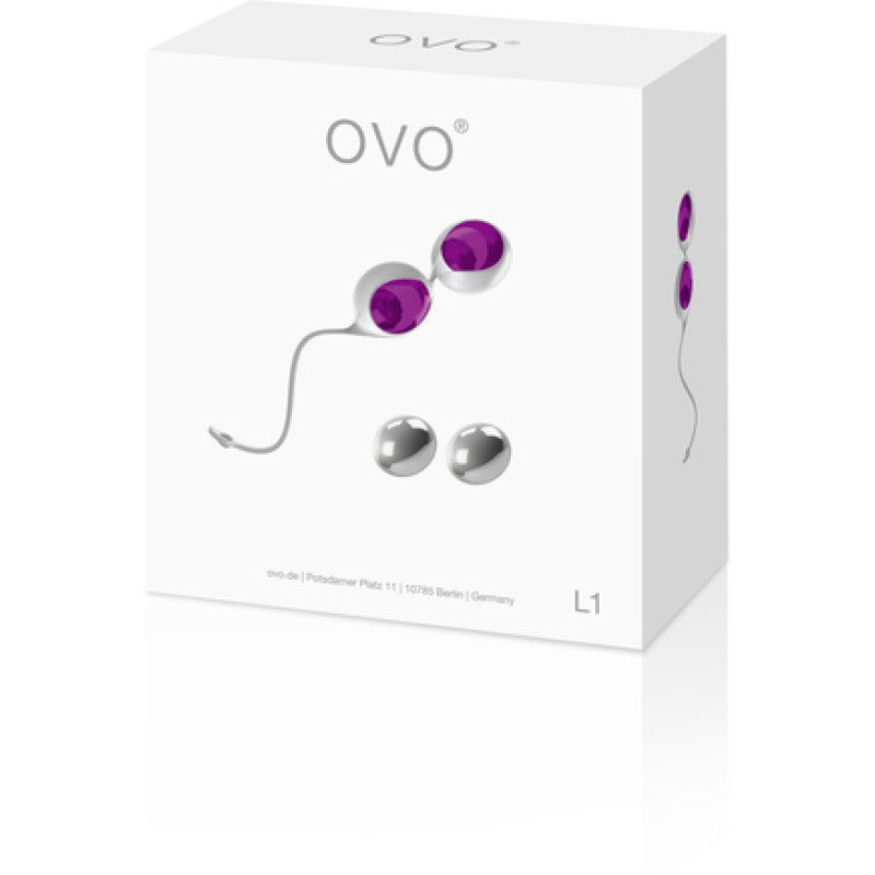 Вагинальные шарики OVO L1 Лиловые Вагинальные шарики OVO L1 Лиловые