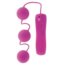 Вагинальные шарики с вибрацией Toy Joy Funky Triple Power Balls Розовые
