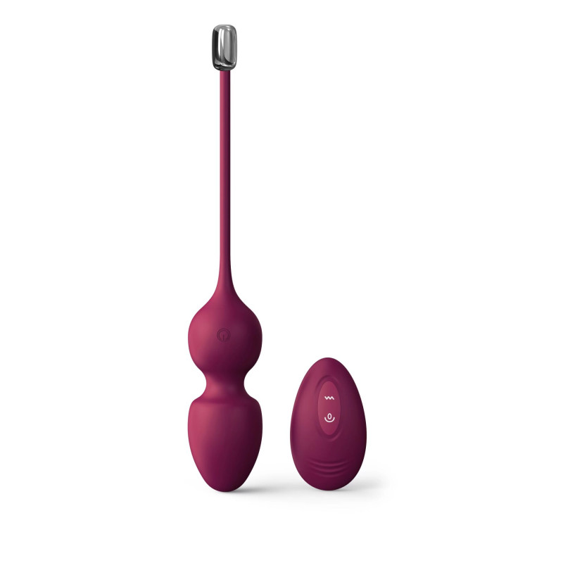 Вагинальные шарики Dorcel LOVE BALLS PLUM, вибрации и движения внутреннего шарика, пульт ДУ Вагинальные шарики Dorcel LOVE BALLS PLUM, вибрации и движения внутреннего шарика, пульт ДУ
