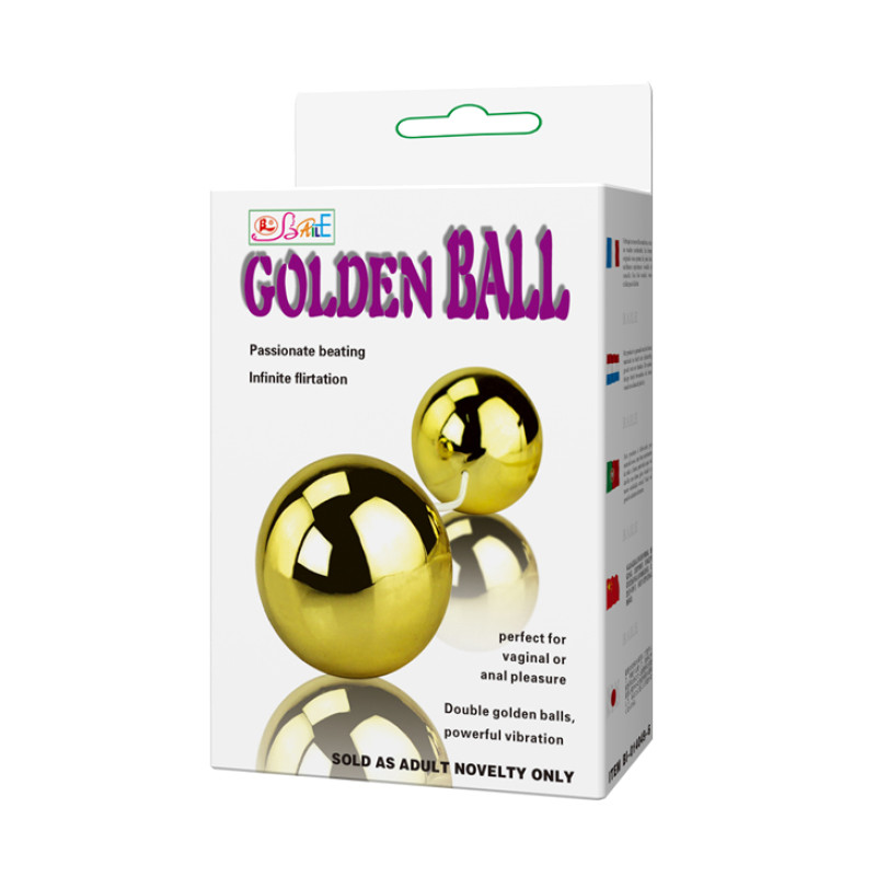 Вагінальні кульки LyBaile Golden Balls two vibrators Вагінальні кульки LyBaile Golden Balls two vibrators