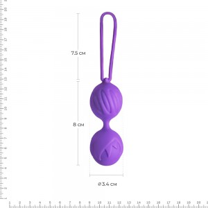 Вагинальные шарики Adrien Lastic Geisha Lastic Balls Mini (S) Фиолетовые