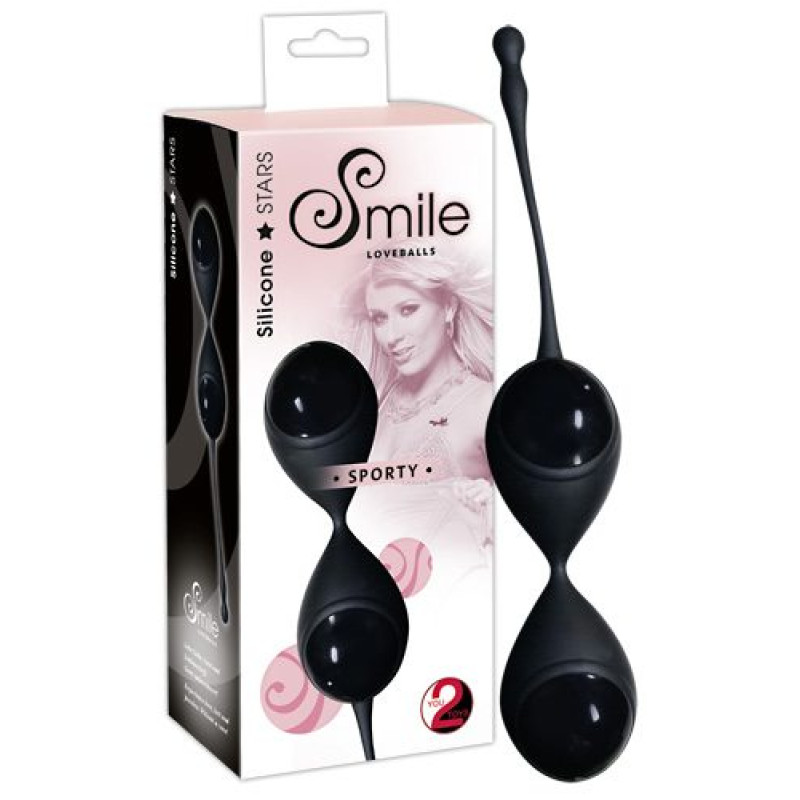 Вагинальные шарики Sweet Smile Sporty Черные Вагинальные шарики Sweet Smile Sporty Черные