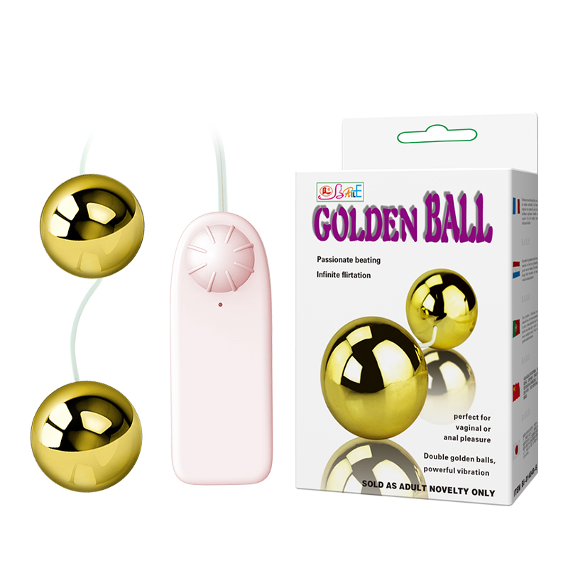 Вагінальні кульки LyBaile Golden Balls two vibrators Вагінальні кульки LyBaile Golden Balls two vibrators