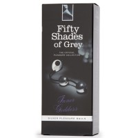 Серебристые металлические вагинальные шарики Fifty Shades of Grey Внутренняя Богиня