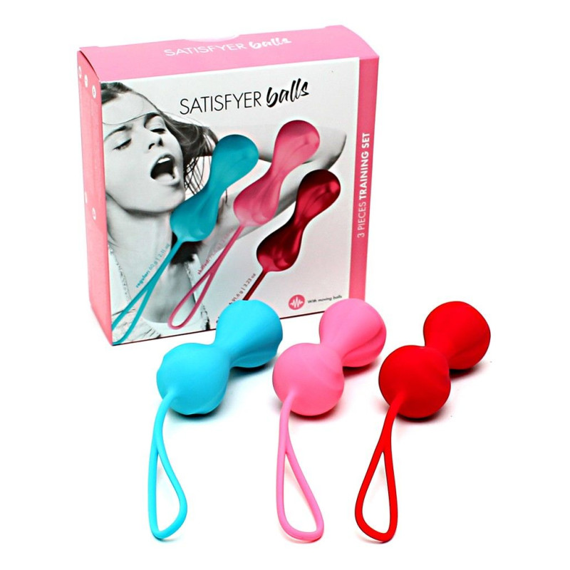 Вагинальные шарики Satisfyer balls C02 double 3 шт Вагинальные шарики Satisfyer balls C02 double 3 шт