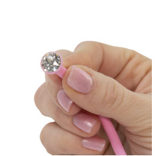 Розкішні вагінальні кульки PILLOW TALK Frisky із кристалом Сваровські Рожеві