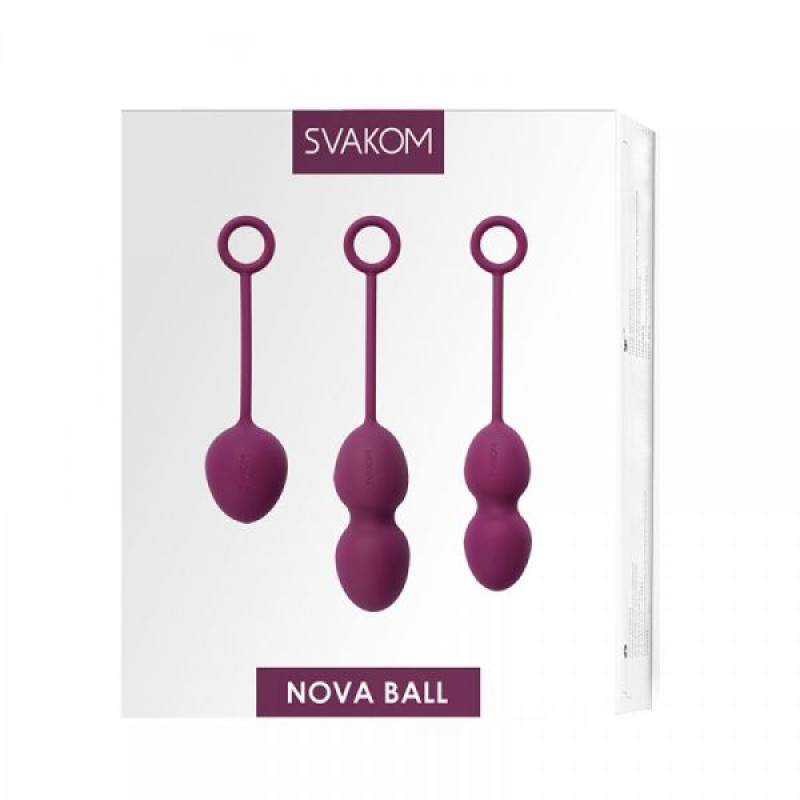 Набор вагинальных шариков Svakom Nova Ball Фиолетовые Набор вагинальных шариков Svakom Nova Ball Фиолетовые