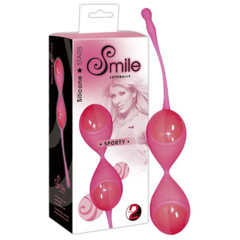 Вашинальные шарики Sweet Smile Sporty Neon Розовые Вашинальные шарики Sweet Smile Sporty Neon Розовые