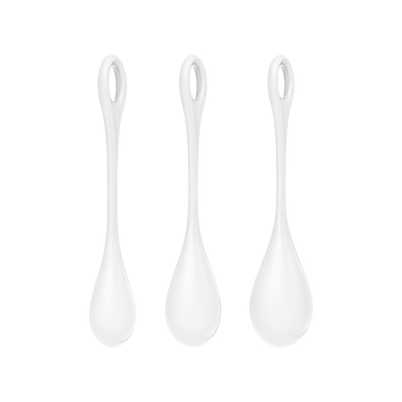 Набор йони бусин Satisfyer Yoni Power 1 White, диаметр 2-2,5-3см, вес 22-46-74гр Набор йони бусин Satisfyer Yoni Power 1 White, диаметр 2-2,5-3см, вес 22-46-74гр