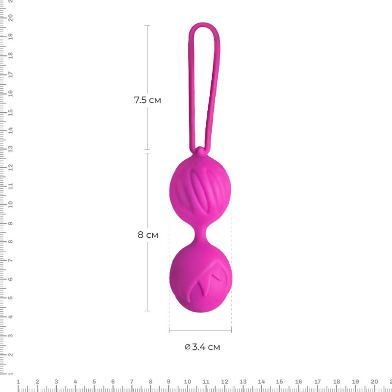 Вагинальные шарики Adrien Lastic Geisha Lastic Balls Mini (S) Фуксия Вагинальные шарики Adrien Lastic Geisha Lastic Balls Mini (S) Фуксия
