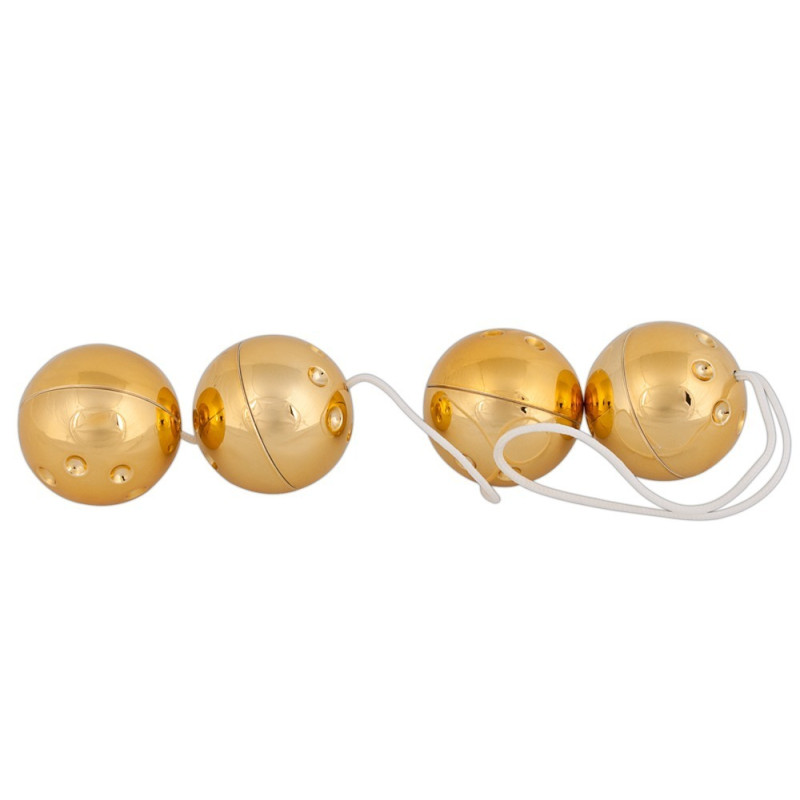 Вагинальные шарики You2Toys Orgasmuskugeln 4er-Set Золотые Вагинальные шарики You2Toys Orgasmuskugeln 4er-Set Золотые