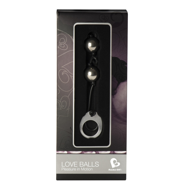 Вагінальні кулі Rocks Off Love Balls Сріблястий Вагінальні кулі Rocks Off Love Balls Сріблястий
