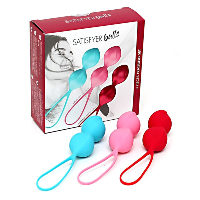 Вагинальные шарики Satisfyer balls C03 double 3 шт Вагинальные шарики Satisfyer balls C03 double 3 шт