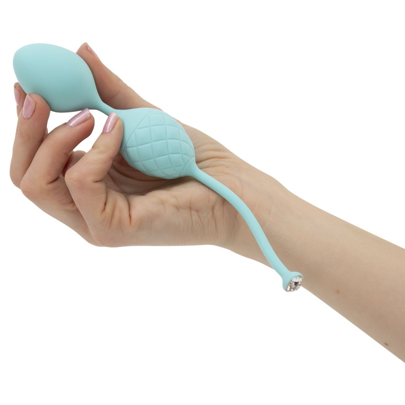 Роскошные вагинальные шарики PILLOW TALK Frisky с кристаллом Сваровски Бирбзовые Роскошные вагинальные шарики PILLOW TALK Frisky с кристаллом Сваровски Бирбзовые