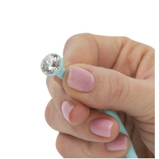 Роскошные вагинальные шарики PILLOW TALK Frisky с кристаллом Сваровски Бирбзовые