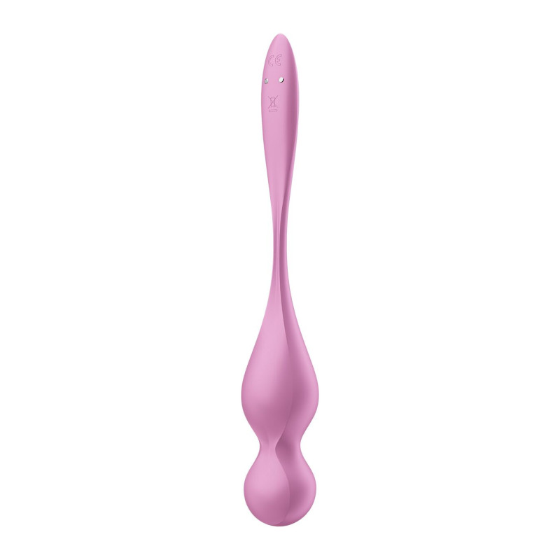 Вагинальные смарт-шарики с вибрацией Satisfyer Love Birds 1 Connect App Pink, 78 г Вагинальные смарт-шарики с вибрацией Satisfyer Love Birds 1 Connect App Pink, 78 г