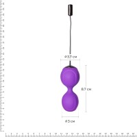Вагинальные шарики с вибрацией Adrien Lastic Kegel Vibe Фиолетовый