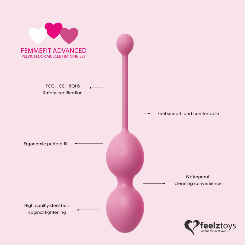Набор вагинальных шариков для продвинутых FeelzToys - FemmeFit Advanced Pelvic Muscle Training Set Набор вагинальных шариков для продвинутых FeelzToys - FemmeFit Advanced Pelvic Muscle Training Set