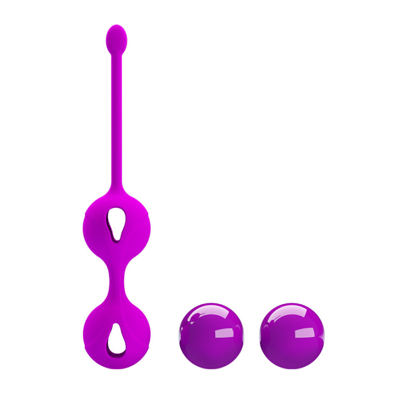 Вагинальные шарики Pretty Love Kegel Balls Розовые 3.2 см Вагинальные шарики Pretty Love Kegel Balls Розовые 3.2 см