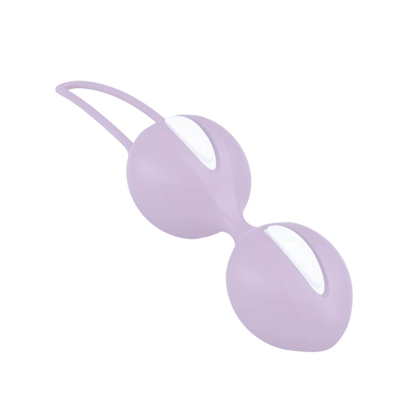 Вагинальные шарики Fun Factory SMARTBALLS DUO, сиренево-белые, 2 шт, диаметр 3,2 и 3,6 см Вагинальные шарики Fun Factory SMARTBALLS DUO, сиренево-белые, 2 шт, диаметр 3,2 и 3,6 см