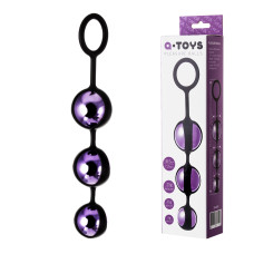 Вагинальные шарики тройные Toyfa A-Toys 3,5 см Фиолетовые