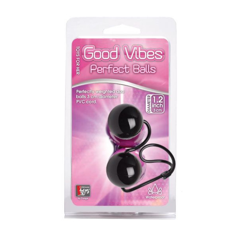 Вагинальные шарики Dreamtoys Good Vibes Perfect Balls Черные 20078 Вагинальные шарики Dreamtoys Good Vibes Perfect Balls Черные 20078