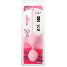 Вагинальные шарики Dreamtoys SEE YOU IN BLOOM DUO BALLS 3,6 см Розовые