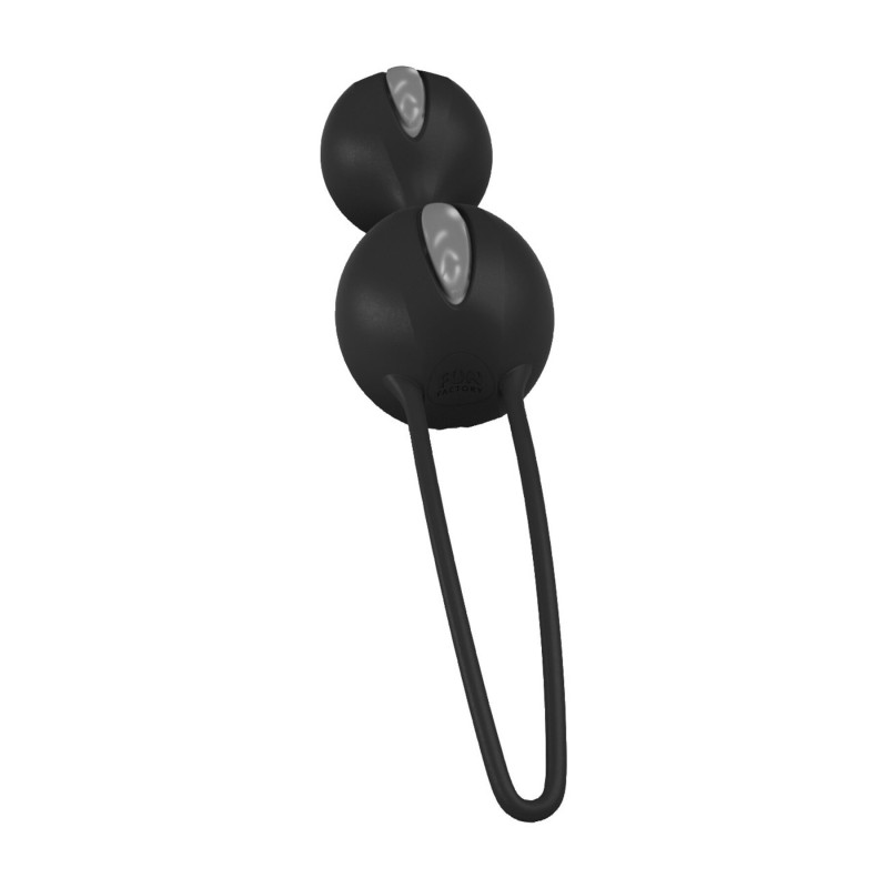 Вагинальные шарики Fun Factory SMARTBALLS DUO, черно-серые, 2 шт, диаметр 3,2 и 3,6 см Вагинальные шарики Fun Factory SMARTBALLS DUO, черно-серые, 2 шт, диаметр 3,2 и 3,6 см