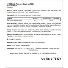 Капсулы для потенции Hot PRORINO Potency Caps for men 2 шт