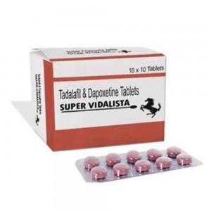 Пігулки для потенції Super Vidalista (Сіаліс + Дапоксетин) 10 пігулок