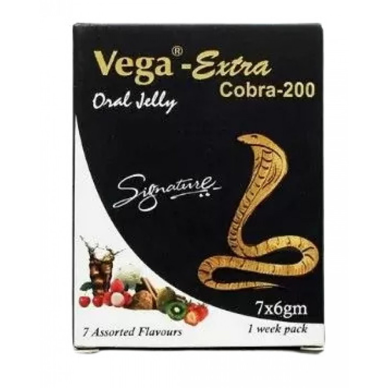 Збудник для чоловіків у вигляді желе Cobra-200 1 шт Збудник для чоловіків у вигляді желе Cobra-200 1 шт