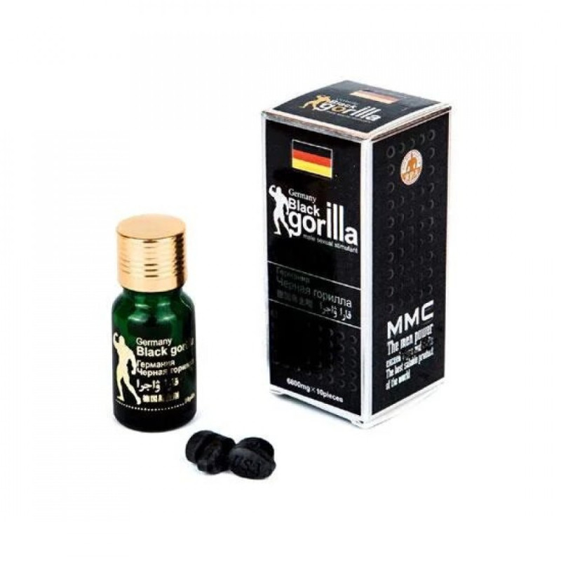 Пігулки збудливі black gorilla 10 таблеток Пігулки збудливі black gorilla 10 таблеток