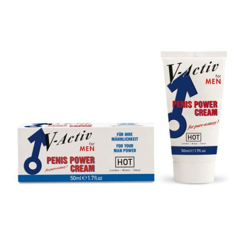 Крем стимулирующий для мужчин Hot V-ACTIV дисплей 12 шт