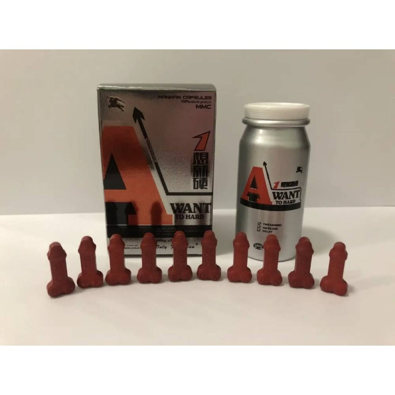 Препарат для потенции A Want To Hard Хочу сильно 10 таблеток Препарат для потенции A Want To Hard Хочу сильно 10 таблеток