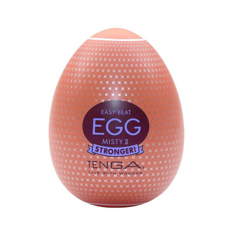 Мастурбатор-яйцо Tenga Egg Misty II, плотный TPE, пробник лубриканта 5 мл