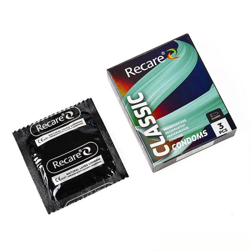 Holographic Recare Classic Condoms 3 шт, класичні