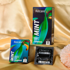 Holographic Recare Ultra Thin Mint Condoms 12шт, ультратонкі, аромат: м'ята
