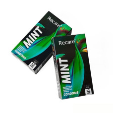 Holographic Recare Ultra Thin Mint Condoms 12шт, ультратонкі, аромат: м'ята