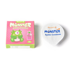 Recare Green Monster Spike Condom (з рядом кульок і вусиками на кінчику)