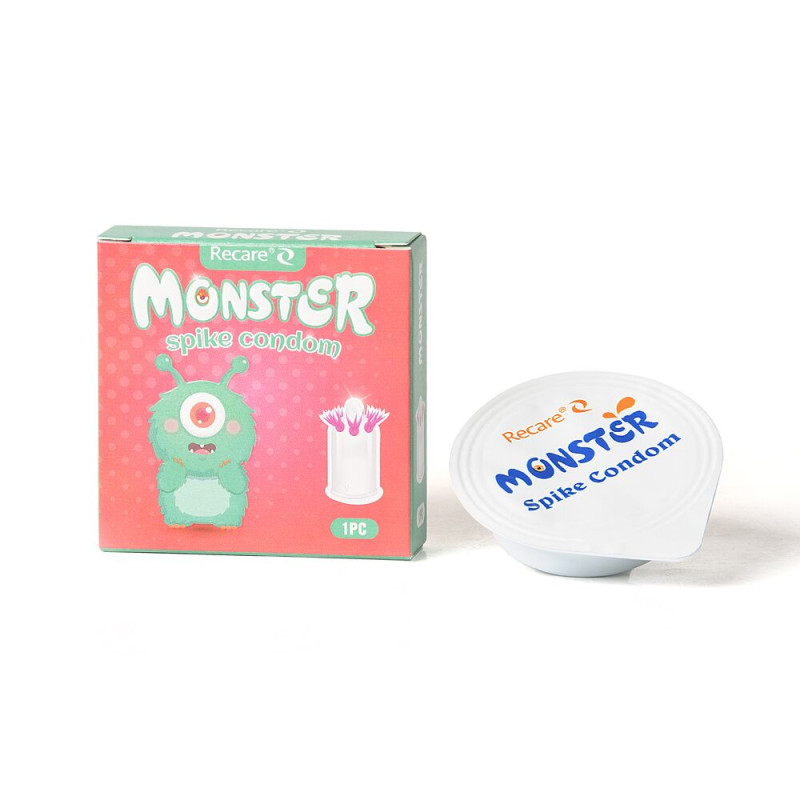 Recare Turquoise Monster Spike Condom (з вусиками)