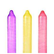 Holographic Recare Fruit Flavour Condoms 3 шт, аромати: м'ята, банан, полуниця