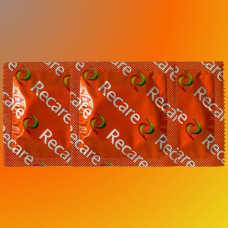 Recare Color Fruit Flavour Condoms 3 шт, аромати: м'ята, банан, полуниця