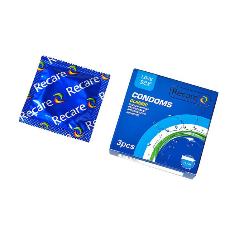 Recare Classic Condoms 3 шт, класичні