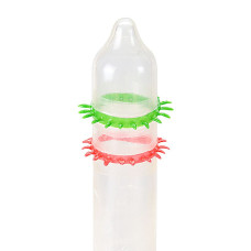 Recare Spike Condom Green (з рядами шипів)