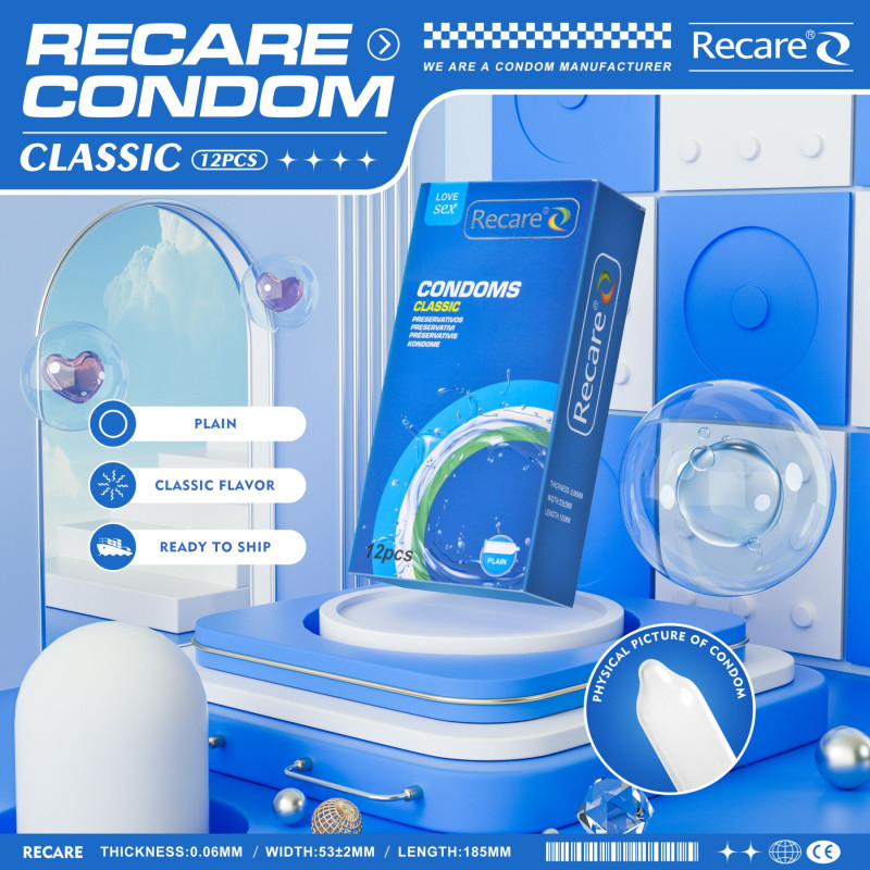Recare Classic Condoms 12 шт, класичні