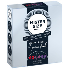 Набор Mister Size - pure feel - 60-64-69 (3 condoms), 3 размера, толщина 0,05 мм