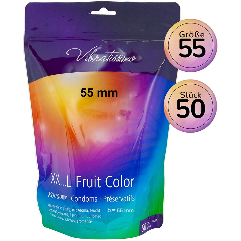 Vibratissimo XX... L Fruit Color, 55 мм, 50 шт Vibratissimo XX... L Fruit Color, 55 мм, 50 шт