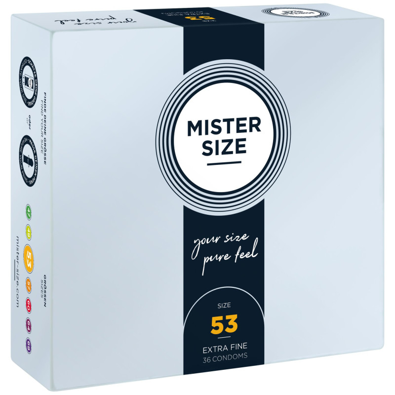 Mister Size – pure feel – 53 (36 condoms), толщина 0,05 мм Mister Size – pure feel – 53 (36 condoms), толщина 0,05 мм